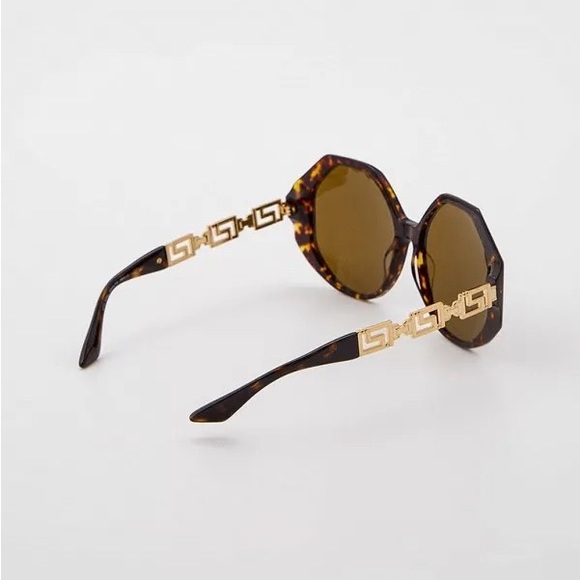 VERSACE Dark Brown Geometric Ladies Sunglasses VE4395 534673 59 - Picture 7 of 14